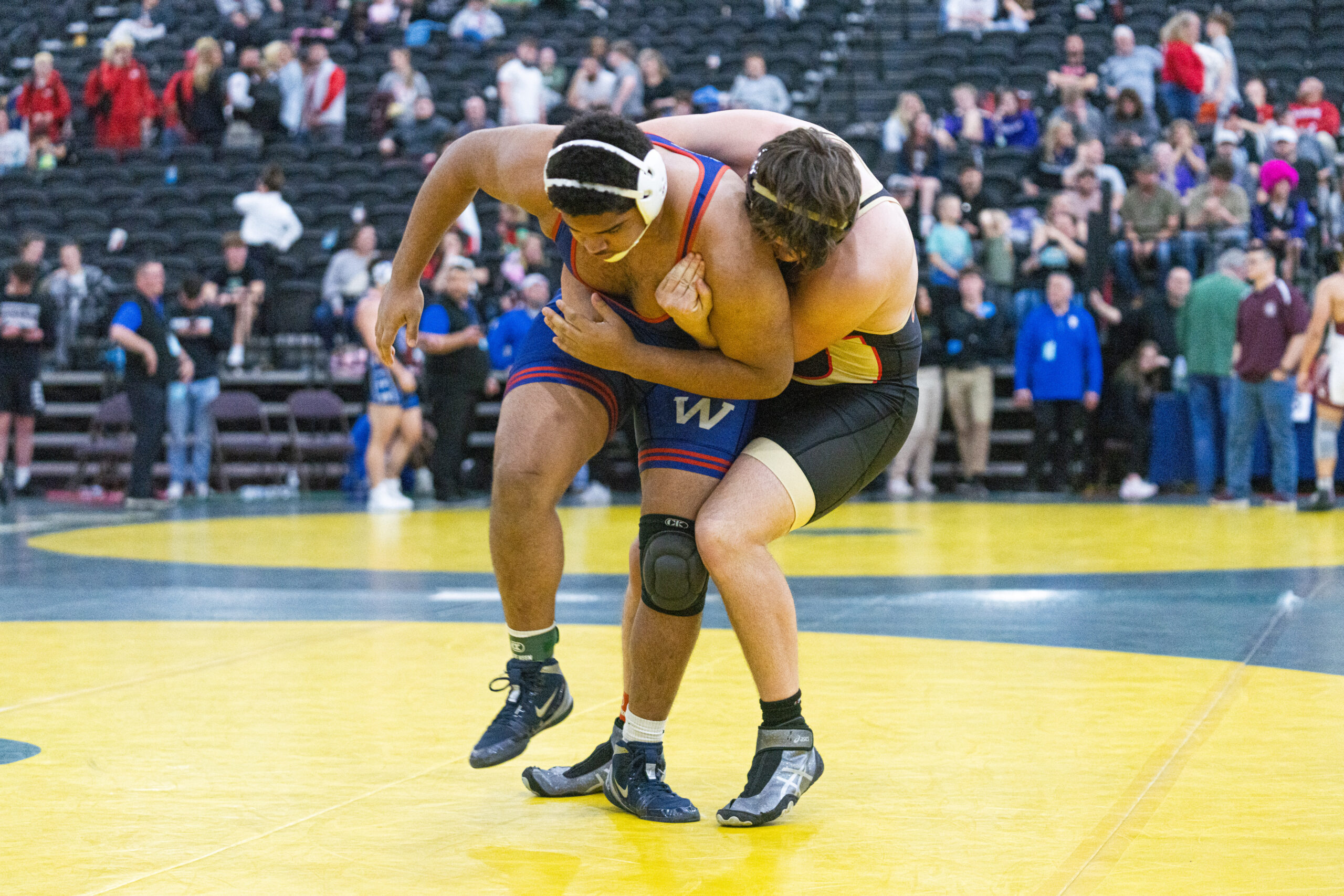 Hawks in control, send five to finals; Preston’s Cole Turner battling for title at 175